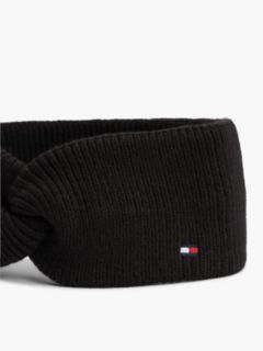Hilfiger Flag Knit Headband With Wool — Black 3