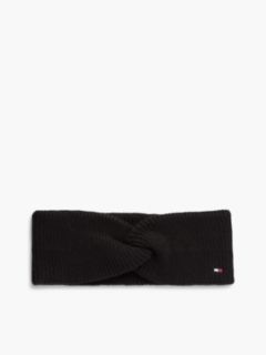 Hilfiger Flag Knit Headband With Wool — Black 1