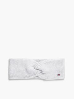 Hilfiger Flag Knit Headband With Wool — Grey 1
