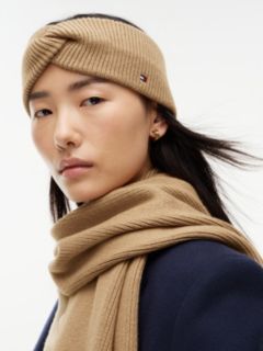 Hilfiger Flag Knit Headband With Wool — Khaki 4