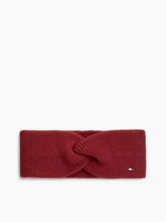Hilfiger Flag Knit Headband With Wool — Red 1