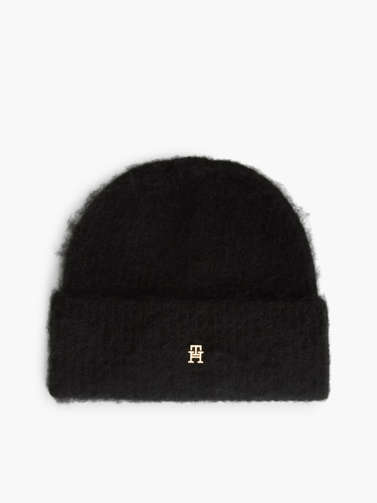 Chic Beanie With Alpaca — Black