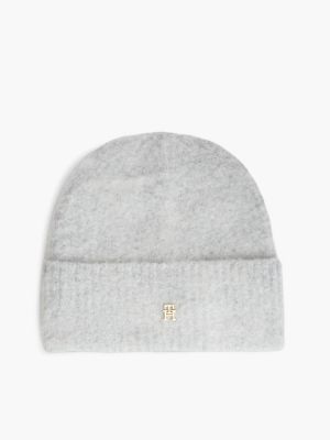 bonnet chic avec alpaga grey pour femmes tommy hilfiger