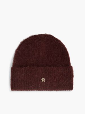 red chic beanie mit alpakawolle für damen - tommy hilfiger