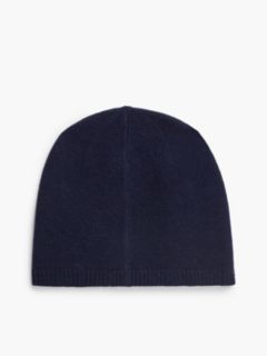 Logo Embroidery Cashmere Blend Beanie — Blue 2