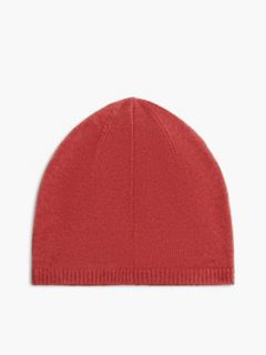 Logo Embroidery Cashmere Blend Beanie — Red 2