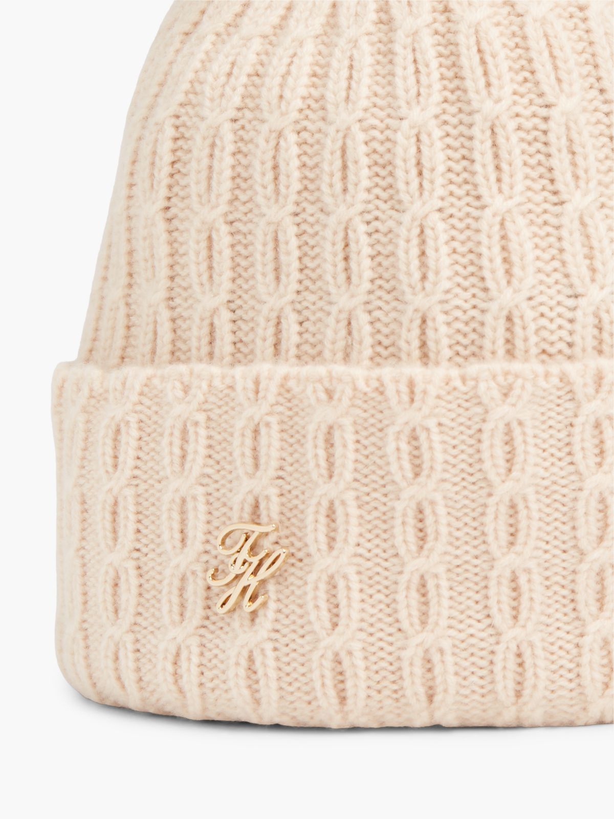 Pom Pom Beanie With Cashmere — Pink