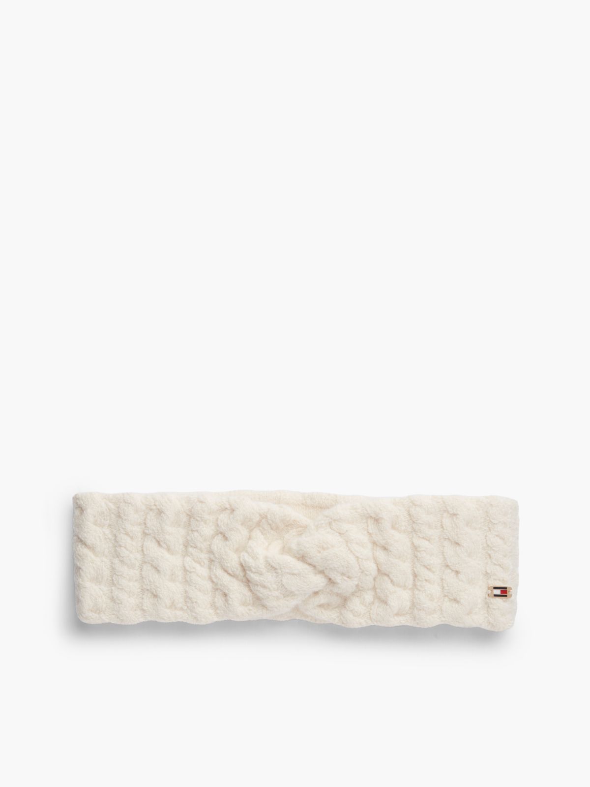 Enamel Flag Headband With Alpaca — Beige
