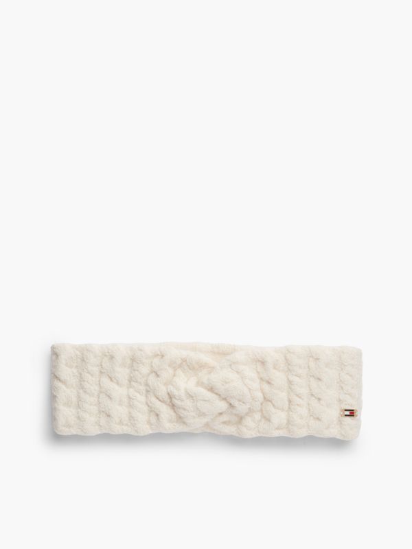 Enamel Flag Headband With Alpaca — Beige