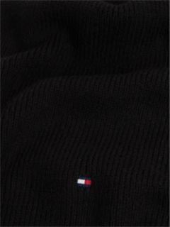 Hilfiger Flag Knit Scarf With Wool — Black 2