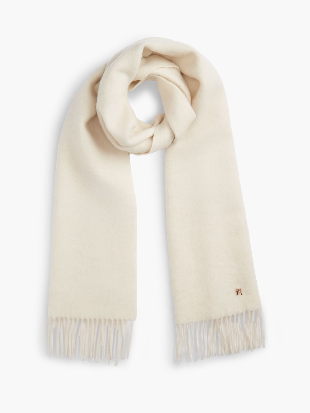 Chic Pure Wool Scarf — Beige