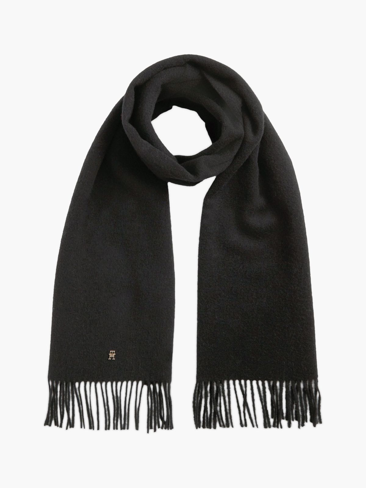 Chic Pure Wool Scarf — Black