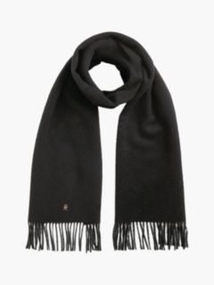 Chic Pure Wool Scarf — Black 1