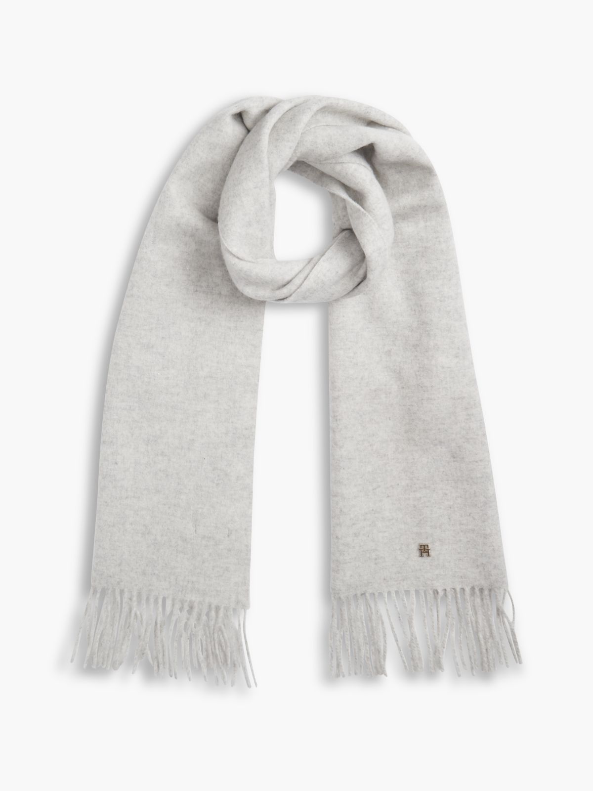 Chic Pure Wool Scarf — Grey