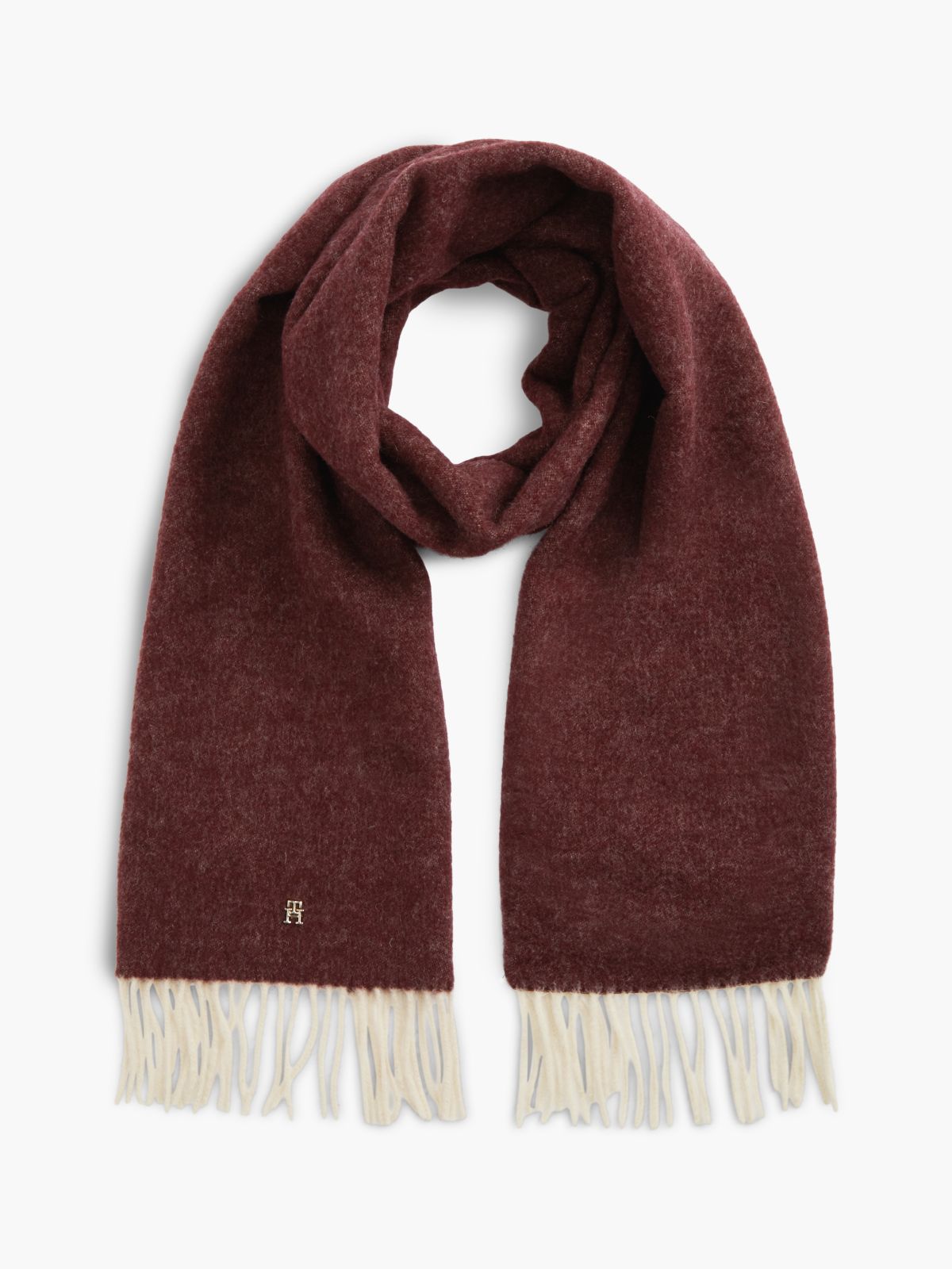 Chic Pure Wool Scarf — Red