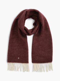 Chic Pure Wool Scarf — Red 1