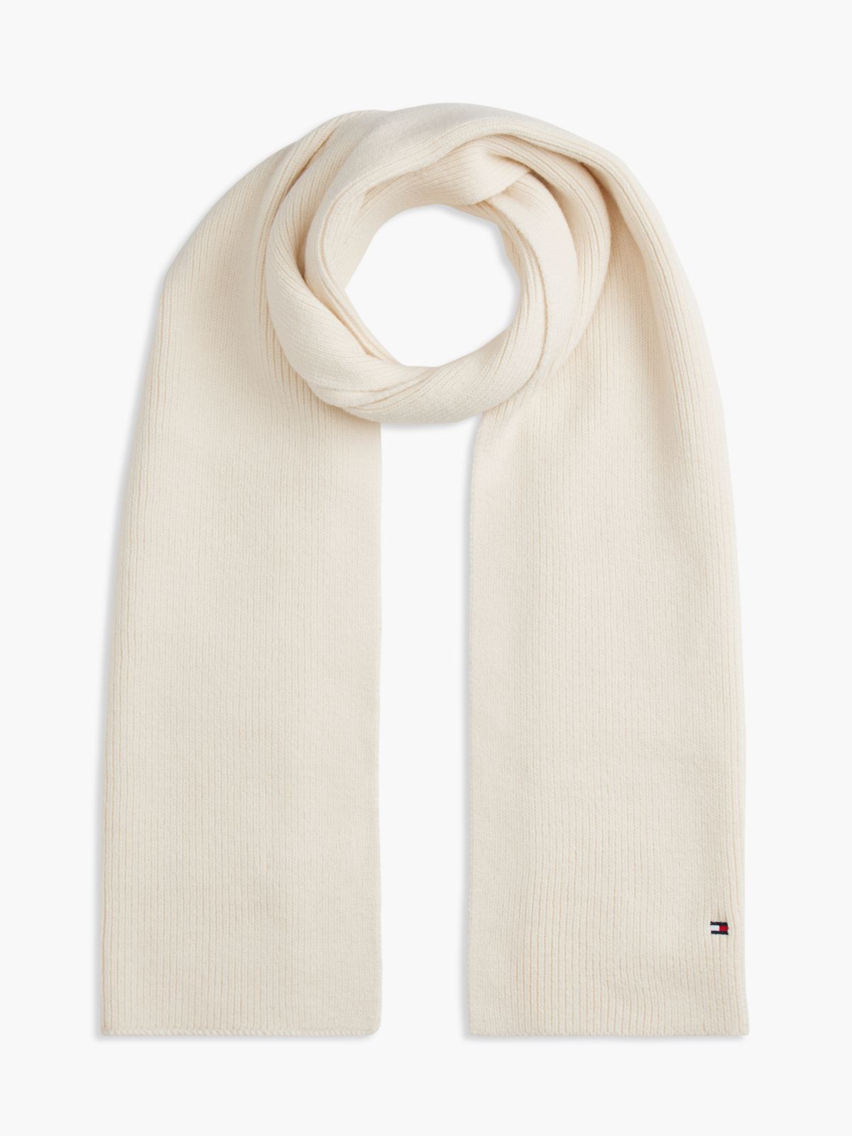 Hilfiger Flag Beanie And Scarf Gift Box — Beige