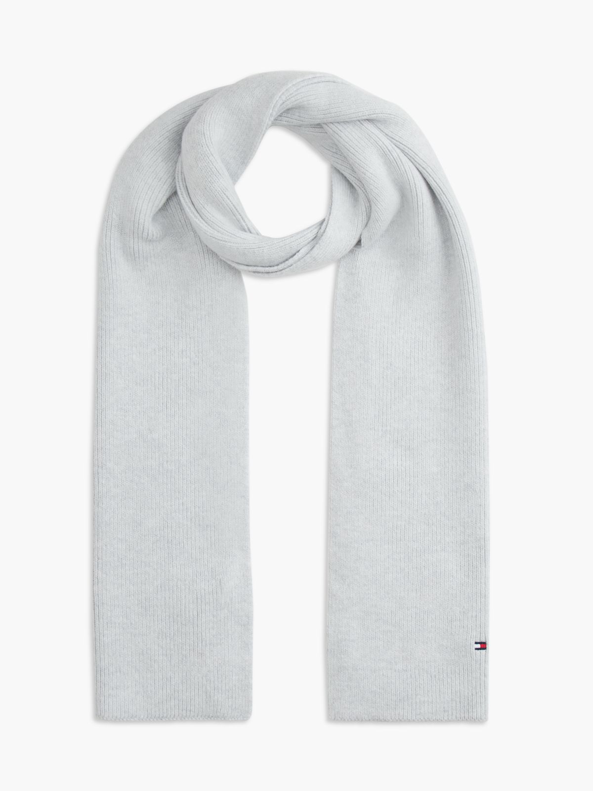 Hilfiger Flag Beanie And Scarf Gift Box — Grey