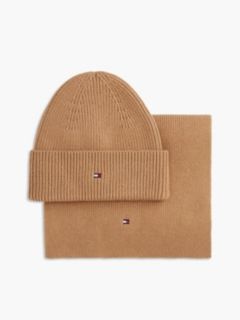 Hilfiger Flag Beanie And Scarf Gift Box — Khaki 2