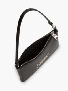 Essential Textured Logo Strap Wallet — Black 3