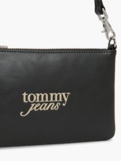 Essential Textured Logo Strap Wallet — Black 4