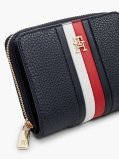 Hilfiger Icon Global Stripe Zip-Around Wallet — Blue 4