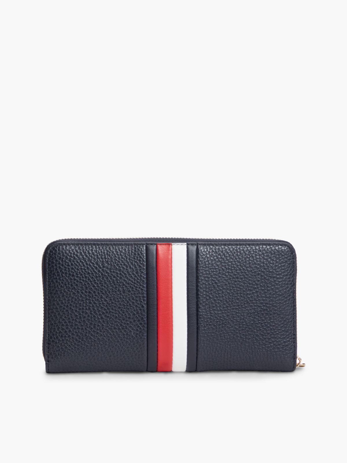 Hilfiger Icon Global Stripe Zip-Around Wallet — Blue