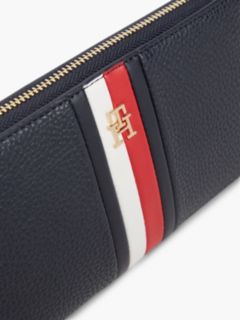 Hilfiger Icon Global Stripe Zip-Around Wallet — Blue 4
