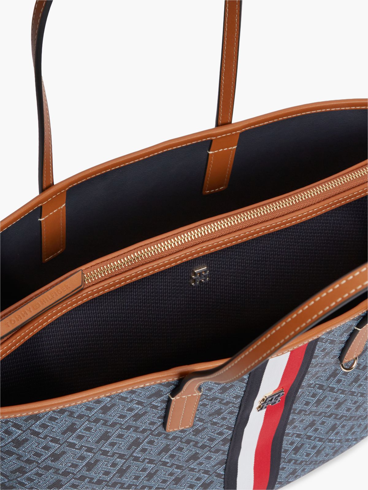 TH Monoplay Global Stripe Tote Bag — Blue
