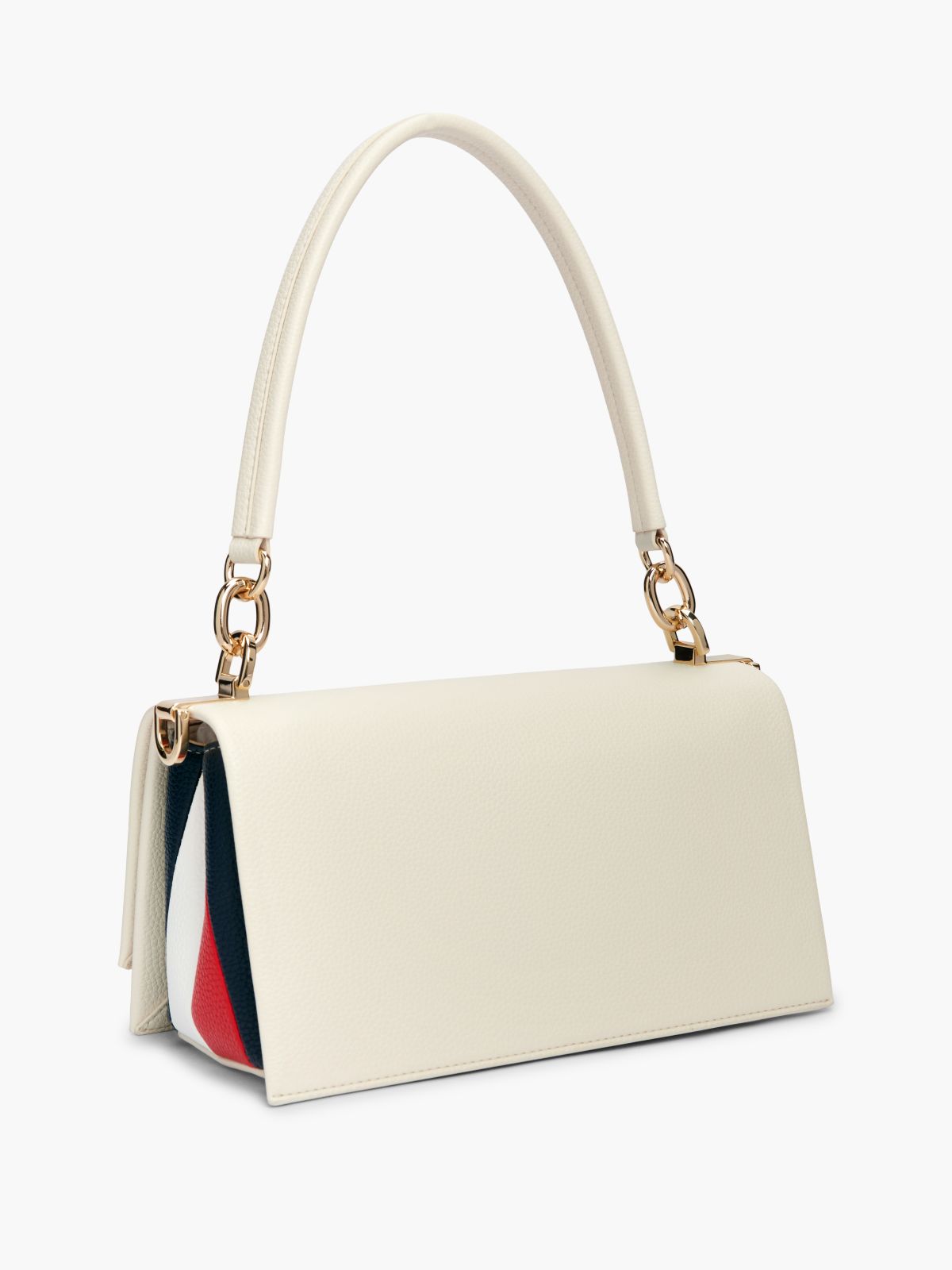 Global Stripe TH Monogram Crossbody Bag — Beige
