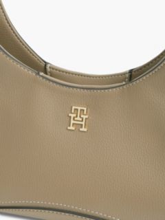 TH Monogram Plaque Crossbody Hobo Bag — Khaki 5