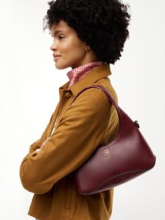 TH Monogram Plaque Crossbody Hobo Bag — Red 2