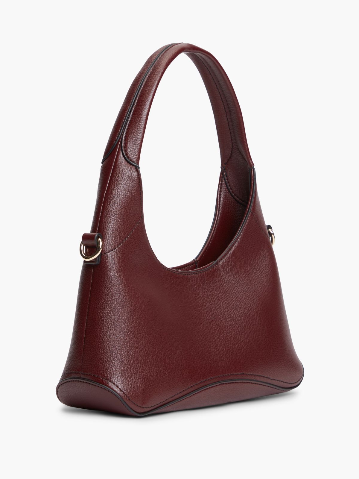 TH Monogram Plaque Crossbody Hobo Bag — Red
