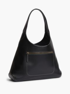 Zip Pocket TH Monogram Hobo Bag — Black 4