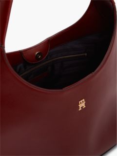Zip Pocket TH Monogram Hobo Bag — Red 4