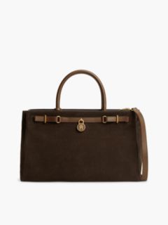 The American Icon Suede Tote Bag — Brown 1