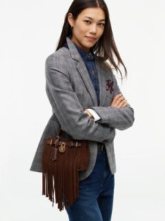 The American Icon Suede Fringe Tote Bag — Brown 2