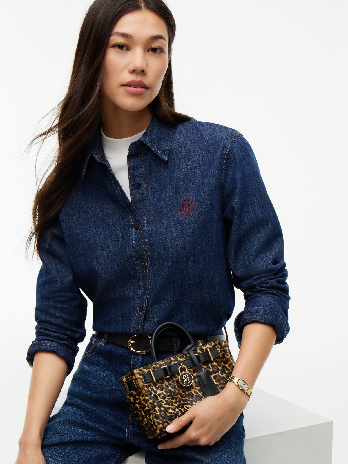 The American Icon Cheetah Tote Bag — Black