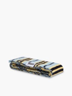 Stripe Skinny Scarf With Alpaca — Yellow 3