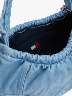 Denim Multi Charm Hobo Bag — Blue 4