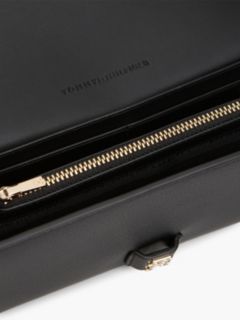 Buckle Flap Chain Strap Wallet — Black 4