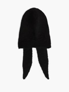 Chic Knitted Hood With Alpaca — Black 2