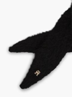 Chic Knitted Hood With Alpaca — Black 3