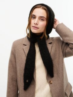 Chic Knitted Hood With Alpaca — Black 4