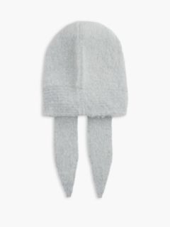 Chic Knitted Hood With Alpaca — Grey 2