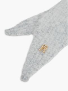 Chic Knitted Hood With Alpaca — Grey 3