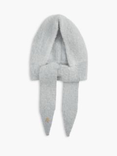 Chic Knitted Hood With Alpaca — Grey 1