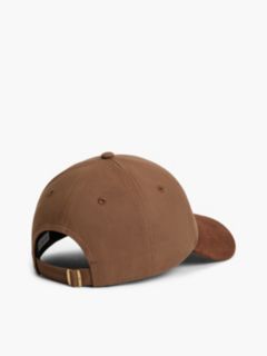 Suede Brim Logo Plaque Baseball Cap — Brown 2