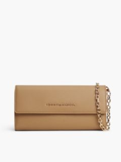 Essential Chain Strap Flap Wallet — Khaki 1