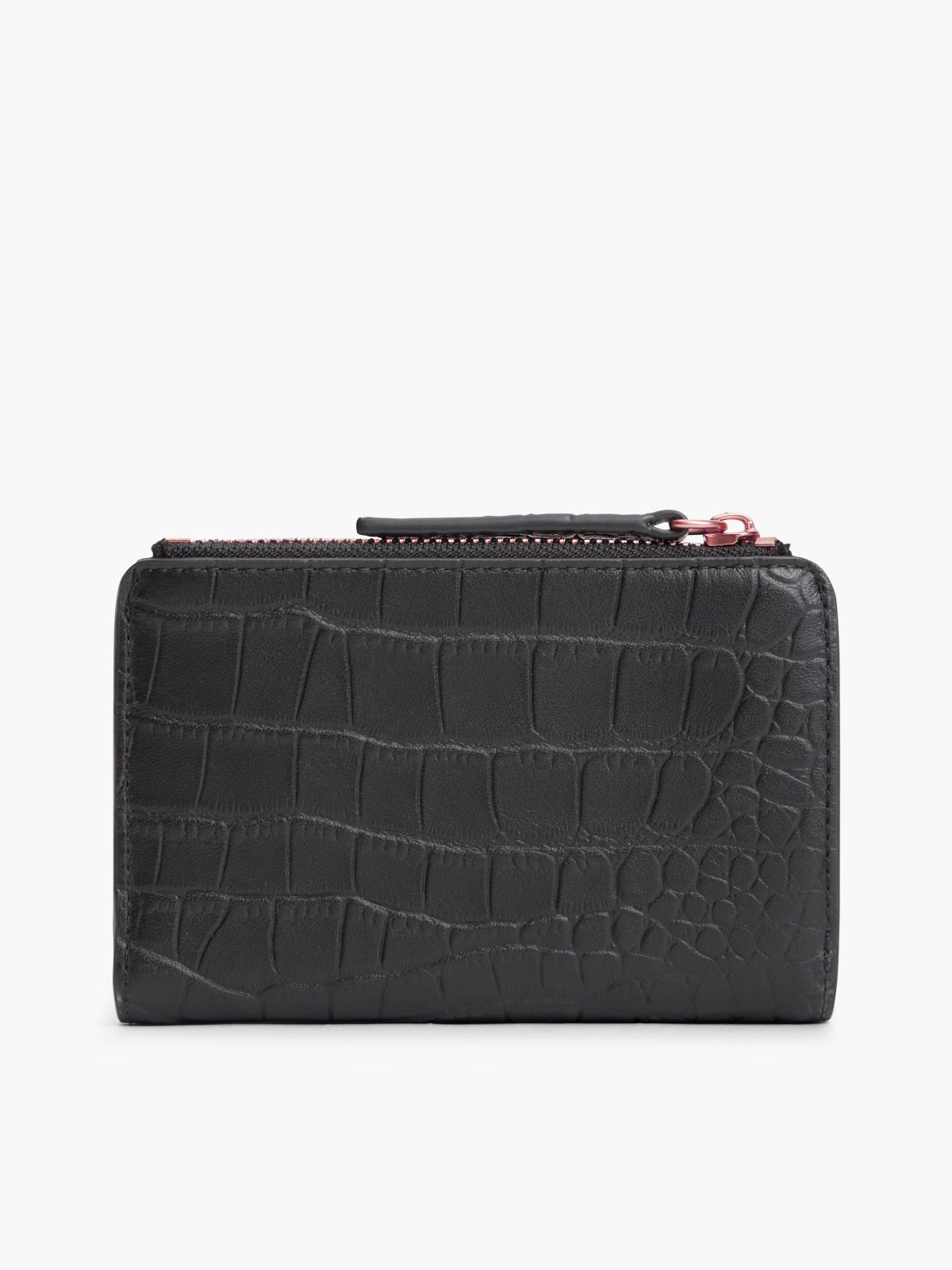 The American Icon Croco Leather Bifold Wallet — Black